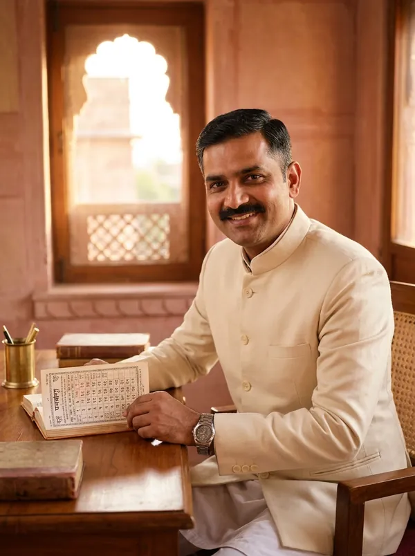 Portrait of Acharya Vikram, a Kalpa guide